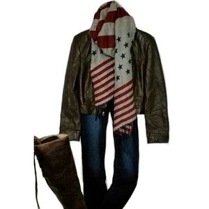 Soft Leather Moto Style Jacket